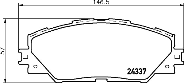 NF PARTS Комплект тормозных колодок, дисковый тормоз NF0006871